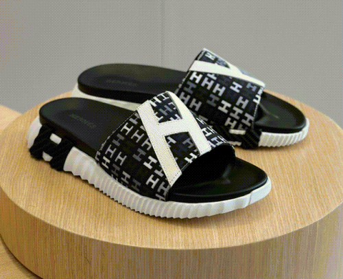 Hermes H Pattern Slide Sandals 1