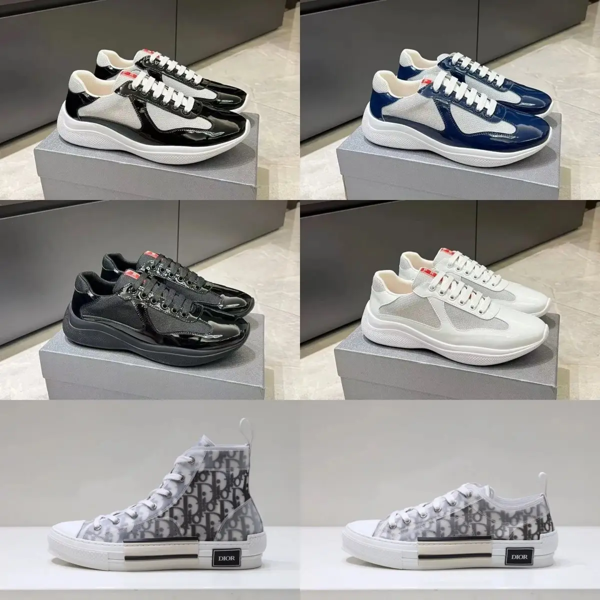 PRADA Linea Rossa Sneakers & DIOR B30 Sneakers 1
